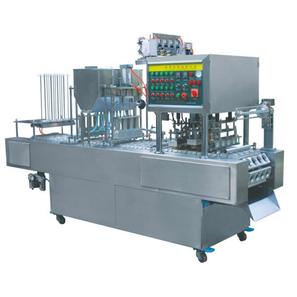 CD-20C-4Holes Pneumatic Cup Filling And Sealing Machine